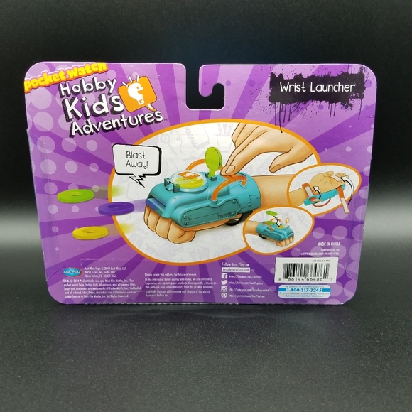 Hobby Kids Adventures Wrist Launcher Disk Launcher w/6 Disk Kids Toy 3+ New - Picture 6 of 6